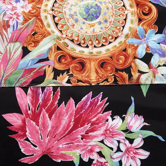Duvet Cover Set, King Size Floral Bedding, Dolce Mela -Ecstasy DM712K Photo 2
