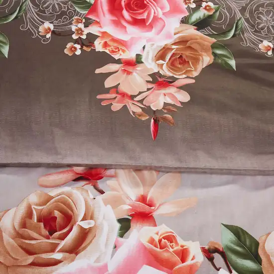 Duvet Cover Set, Queen size Floral Bedding, Dolce Mela - Rose Medley DM708Q Photo 2