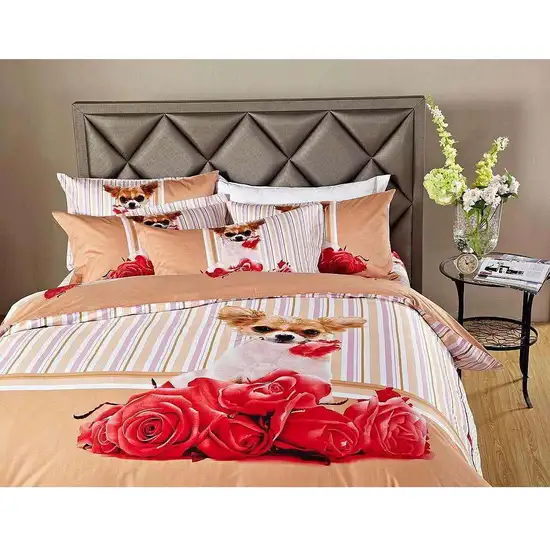 Queen Size Duvet Cover Sheets Set, Cutie Pie Photo 1