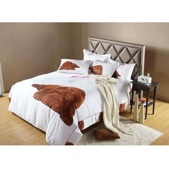 Queen Size Duvet Cover Sheets Set, Sleepy Photo 2