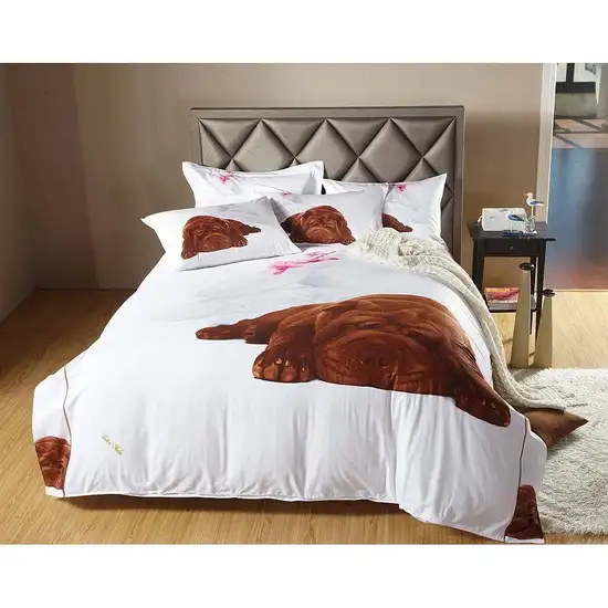 Queen Size Duvet Cover Sheets Set, Sleepy Photo 1