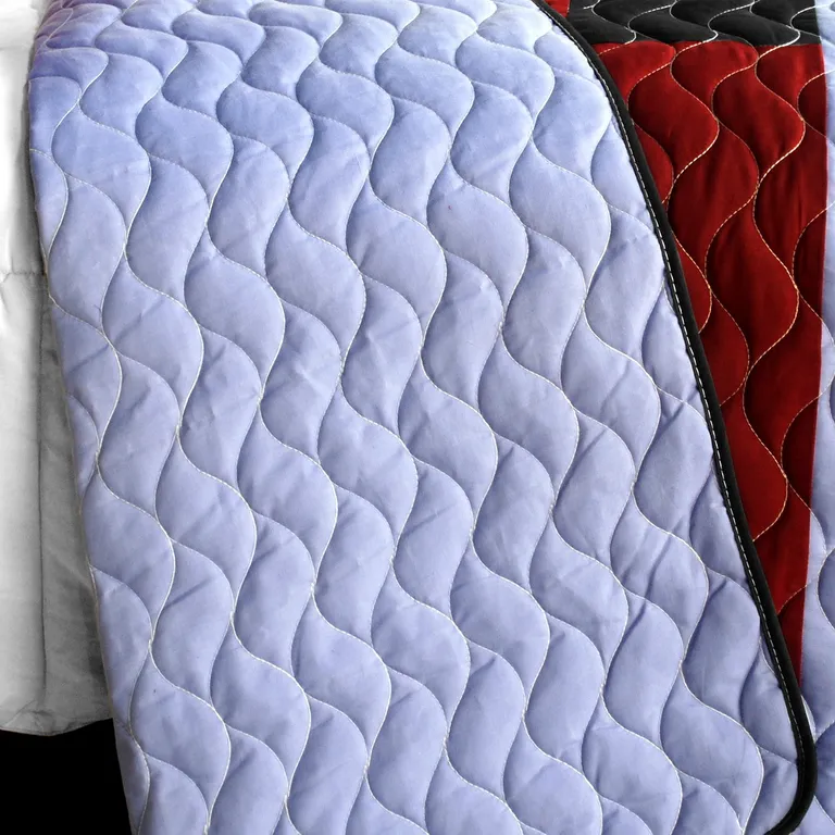 Elegant Voice - Brand New Vermicelli-Quilted Patchwork Quilt Set Full/Queen Photo 3