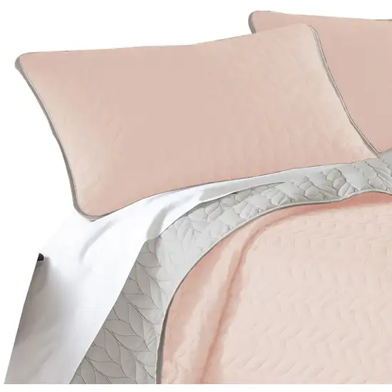 Eva 3 Piece King Microfiber Reversible Coverlet Set, Quilted Photo 2
