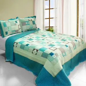 Photo of Fairy Tales - Cotton 3PC Vermicelli-Quilted Printed Quilt Set (Full/Queen Size)