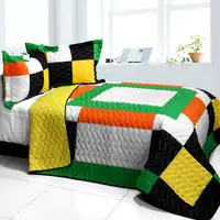Photo of Flowing Light - 3PC Vermicelli - Quilted Patchwork Quilt Set (Full/Queen Size)