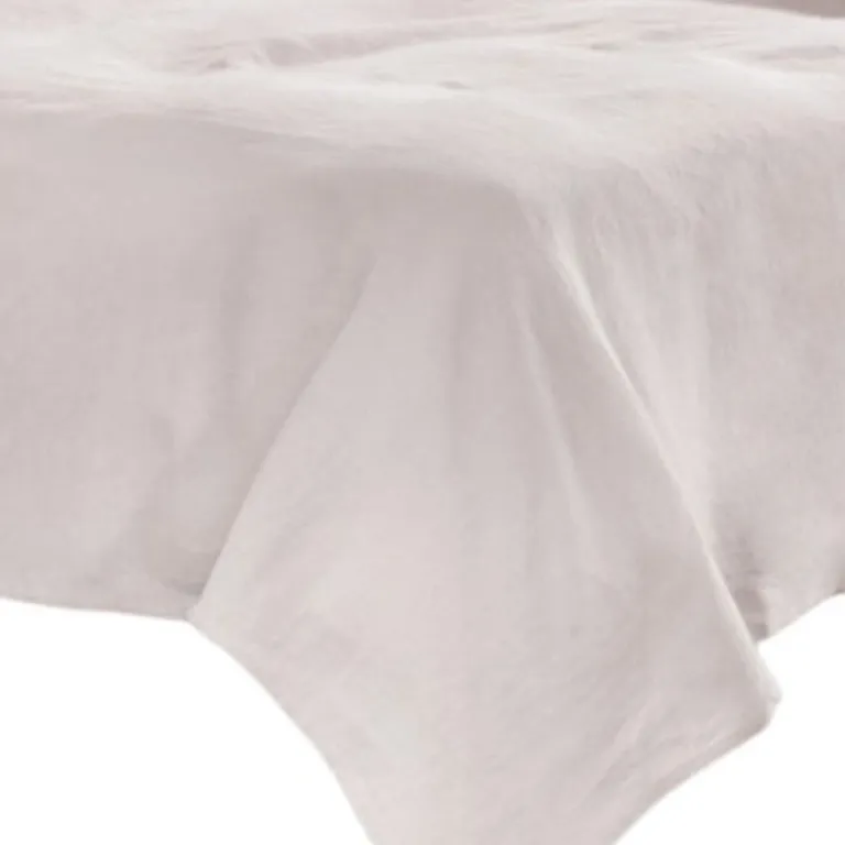 Four Piece Champagne Pink Linen Sheet Set Photo 3