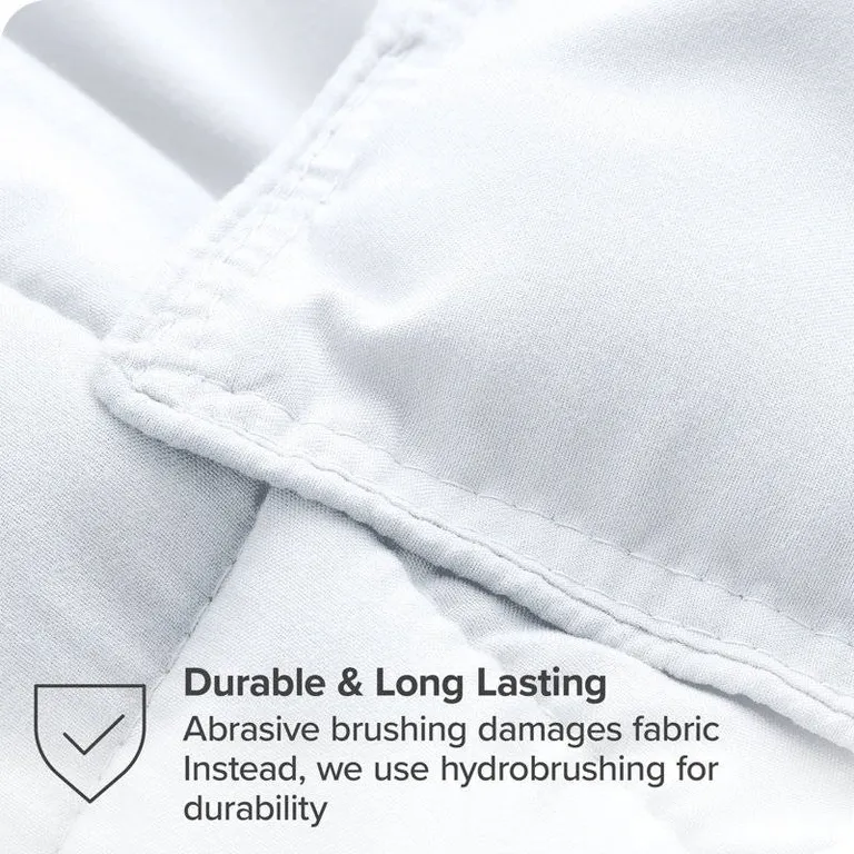 Full/Double Size All Season Super Soft Down Alternative Comforter Set White Photo 4