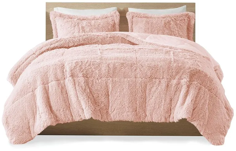 Soft Sherpa Faux Fur 3-Piece Comforter Set Photo 3