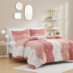 Photo of White Reversible Soft Sherpa Faux Fur 3-PC Comforter Set