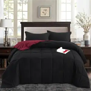 Photo of Full/Queen Traditional Microfiber Reversible 3 Piece Comforter Set