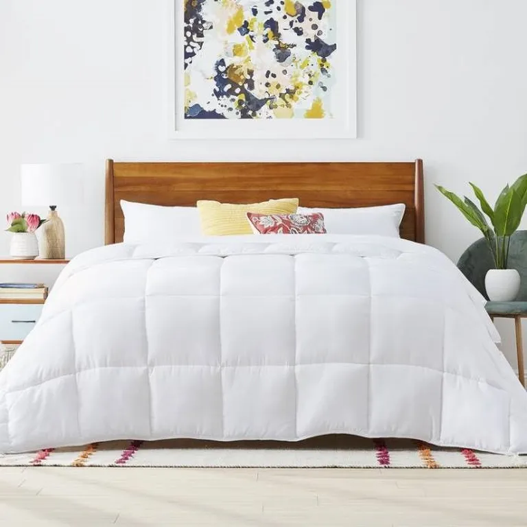 Full Size Cozy All Seasons Plush White Polyester Down Alternative Comforter Photo 1