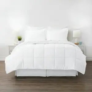 Photo of Full Size Microfiber 6-Piece Reversible Bed In A Bag Comforter Set in White