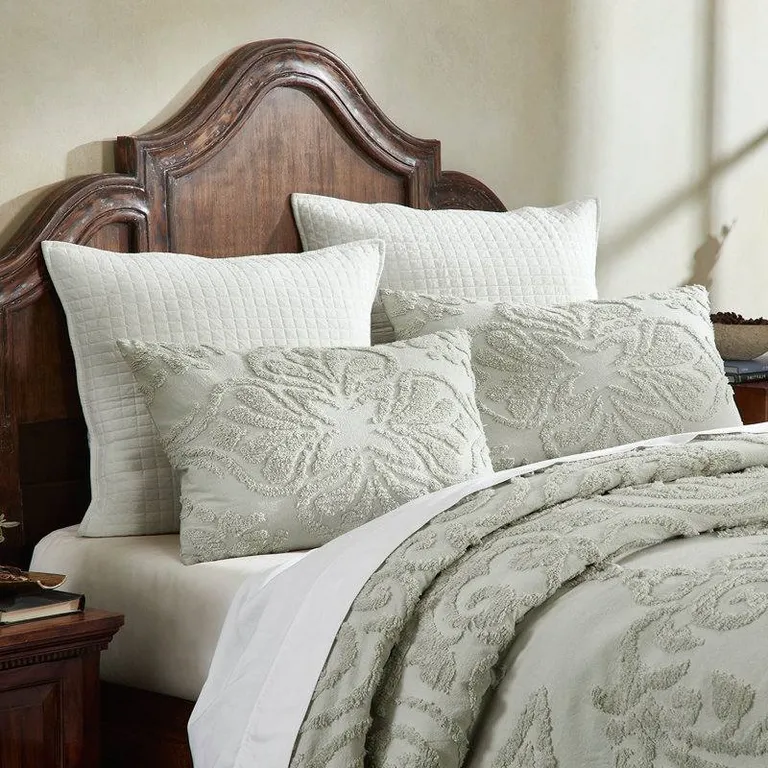 Full Size 100-Percent Cotton Chenille 3-Piece Coverlet Bedspread Set Photo 4