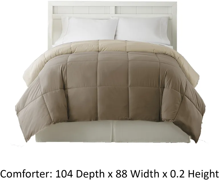 Genoa King Size Box Quilted Reversible Comforter The Urban Port Photo 4