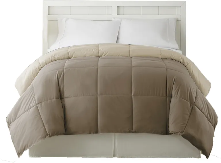 Genoa King Size Box Quilted Reversible Comforter The Urban Port Photo 2