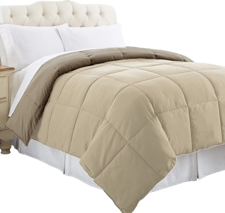 Genoa King Size Box Quilted Reversible Comforter The Urban Port Photo 3