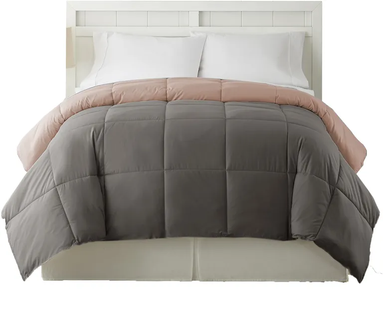 Genoa King Size Box Quilted Reversible Comforter The Urban Port Photo 2