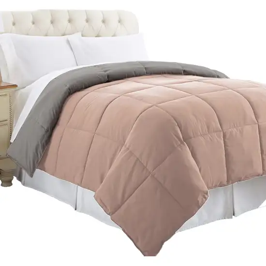 Genoa King Size Box Quilted Reversible Comforter The Urban Port Photo 3