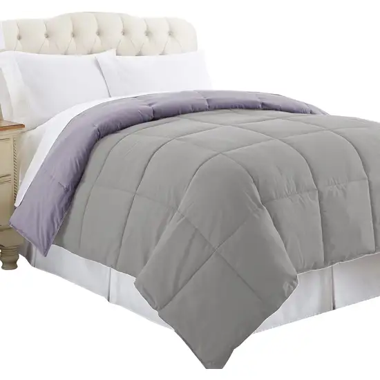 Genoa King Size Box Quilted Reversible Comforter The Urban Port Photo 3
