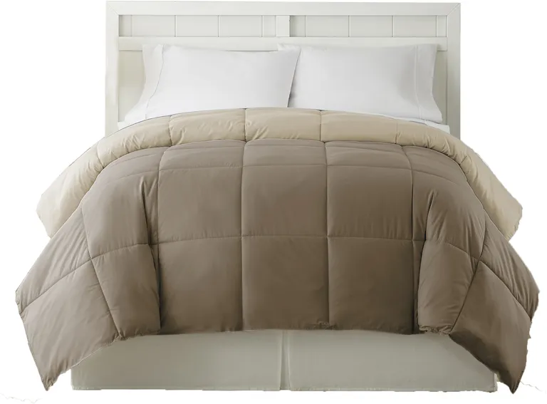 Genoa Queen Size Box Quilted Reversible Comforter The Urban Port Photo 2