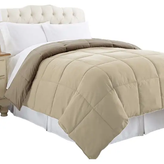 Genoa Queen Size Box Quilted Reversible Comforter The Urban Port Photo 3