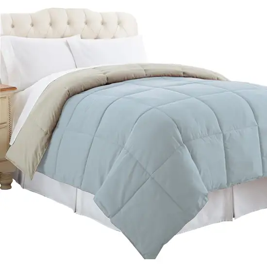 Genoa Queen Size Box Quilted Reversible Comforter The Urban Port Photo 3