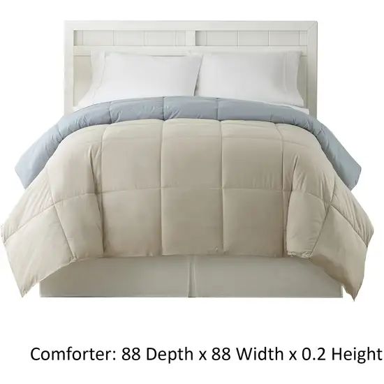 Genoa Queen Size Box Quilted Reversible Comforter The Urban Port Photo 4