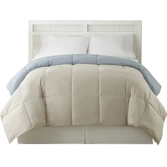 Genoa Queen Size Box Quilted Reversible Comforter The Urban Port Photo 2