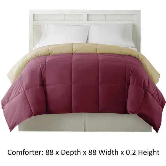 Genoa Queen Size Box Quilted Reversible Comforter The Urban Port Photo 4