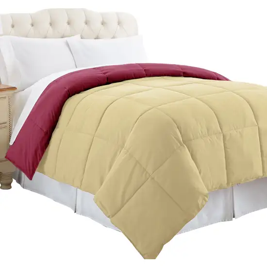 Genoa Queen Size Box Quilted Reversible Comforter The Urban Port Photo 3