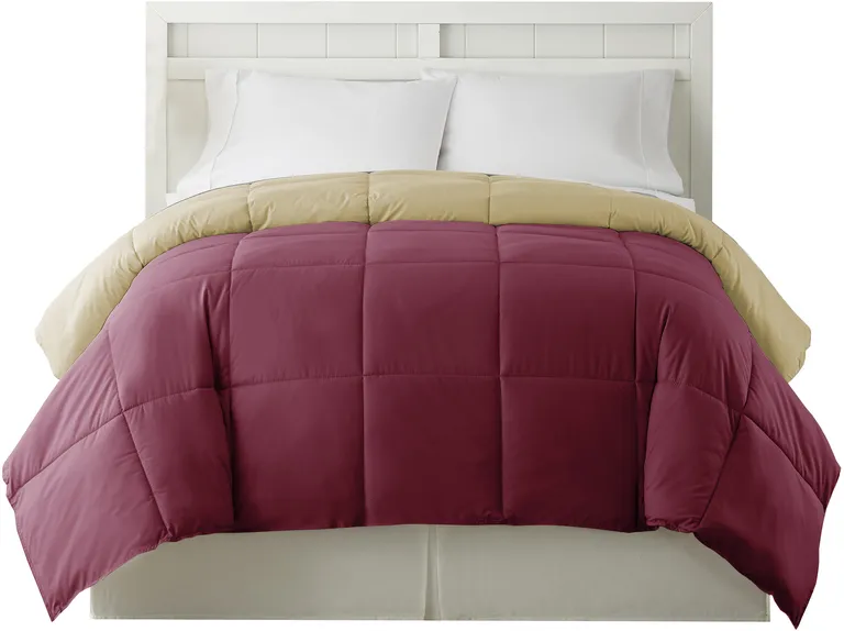 Genoa Queen Size Box Quilted Reversible Comforter The Urban Port Photo 2