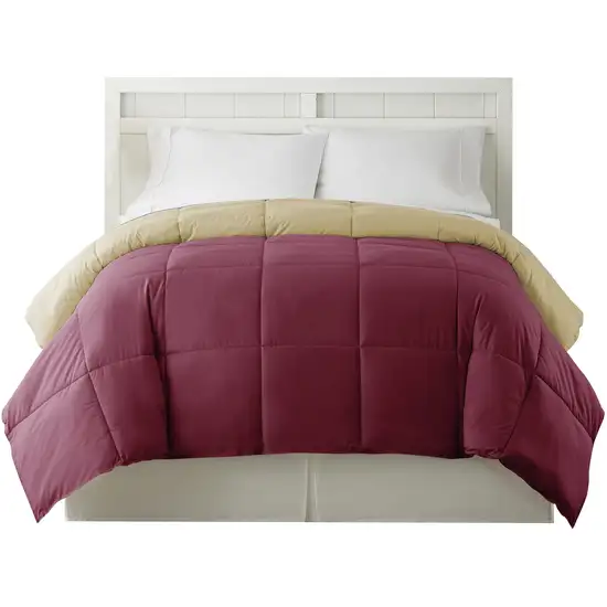 Genoa Queen Size Box Quilted Reversible Comforter The Urban Port Photo 2