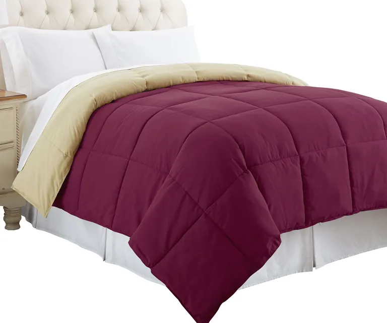 Genoa Queen Size Box Quilted Reversible Comforter The Urban Port Photo 1