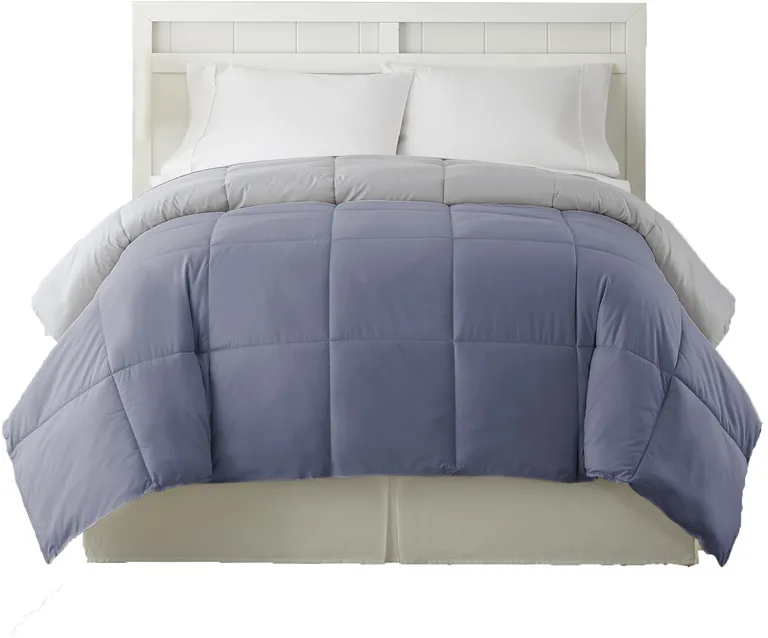 Genoa Reversible King Comforter with Box Quilted The Urban Port Photo 2