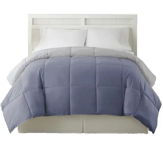 Genoa Reversible King Comforter with Box Quilted The Urban Port Photo 2