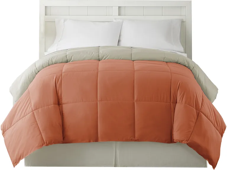 Genoa Twin Size Box Quilted Reversible Comforter The Urban Port Photo 2