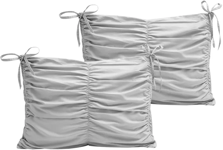 Gray King Polyester 180 Thread Count Washable Down Comforter Set Photo 3