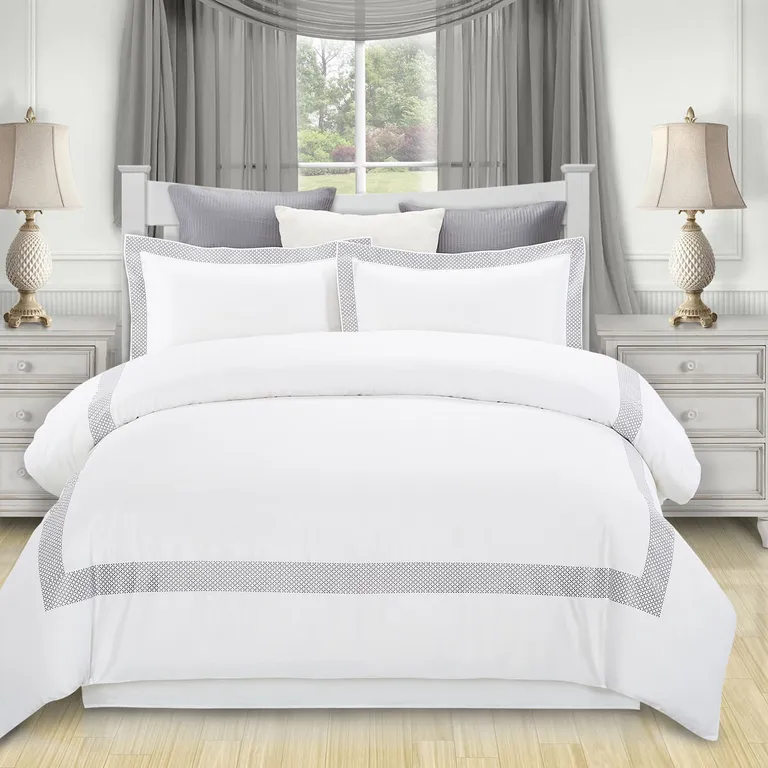 Queen 100% Cotton 200 Thread Count Washable Duvet Cover Set Photo 5