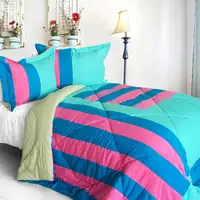 Photo of Great Hometown - Quilted Patchwork Down Alternative Comforter Set (King Size)