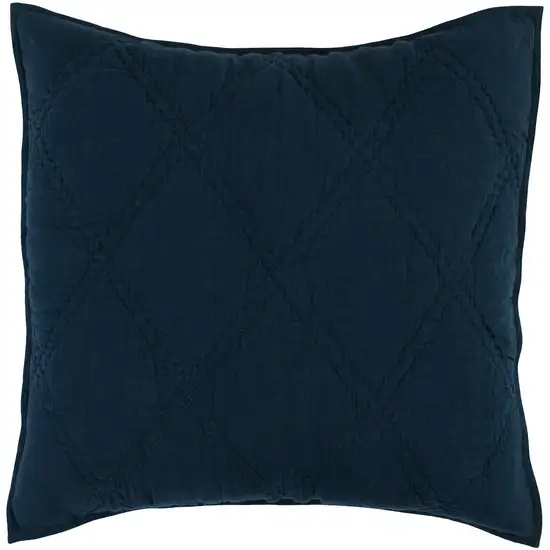 Hara 26 Inch Hand Quilted Euro Pillow Sham with Polyester Fill Photo 1