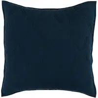 Photo of Hara 26 Inch Hand Quilted Euro Pillow Sham with Polyester Fill