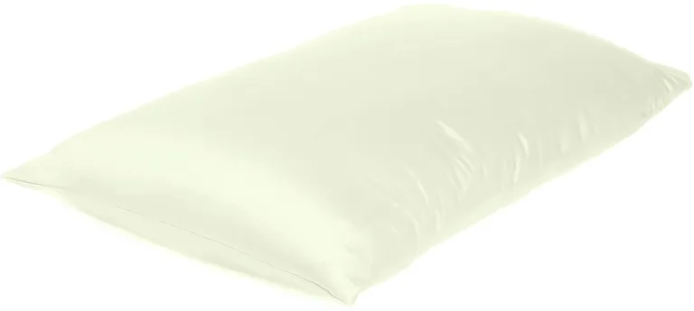 Ivory Dreamy Set Of 2 Silky Satin King Pillowcases Photo 3