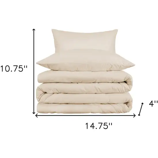 Ivory King Cotton Blend 1000 Thread Count Washable Duvet Cover Set Photo 6