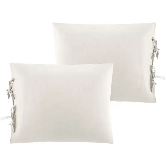 Ivory King Linen 140 Thread Count Washable Duvet Cover Set Photo 3