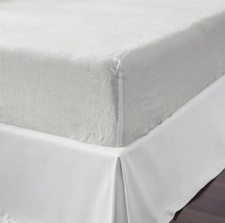 Ivory Linen California  Fitted sheet Photo 2