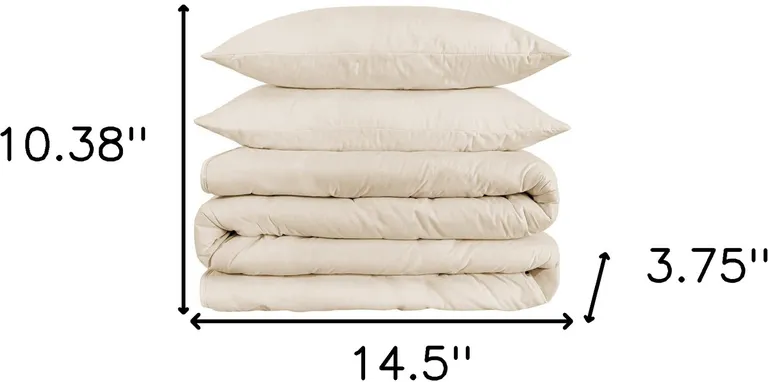 Queen Cotton Blend 1200 Thread Count Washable Duvet Cover Set Photo 4