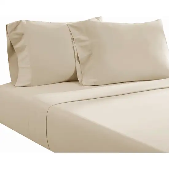 Ivy 4 Piece Full Size Cotton Ultra Soft Bed Sheet Set, Prewashed Photo 1