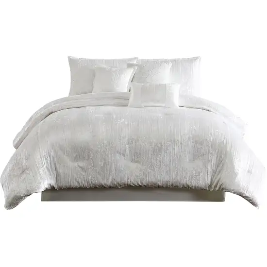 Jay 7 Piece King Comforter Set, Polyester Velvet Deluxe Texture Photo 1