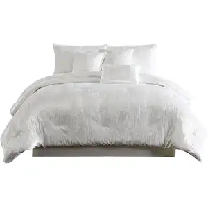 Photo of Jay 7 Piece King Comforter Set, Polyester Velvet Deluxe Texture