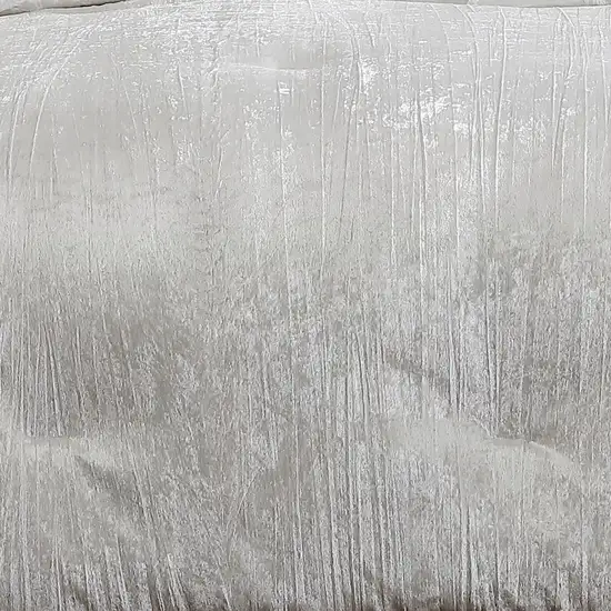Jay 7 Piece Queen Comforter Set, Polyester Velvet Deluxe Texture Photo 3